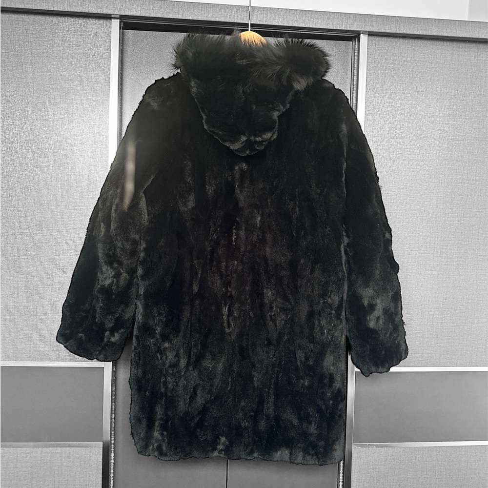 BLUE DUCK REVERSIBLE FUR AND DOWN JACKET size L
